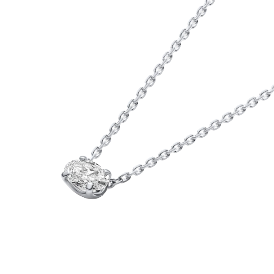 Solitaire Pendant - Oval