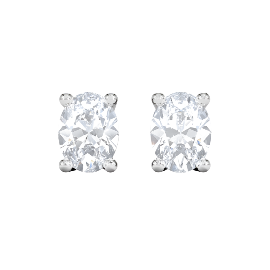 Solitaire Studs - Oval